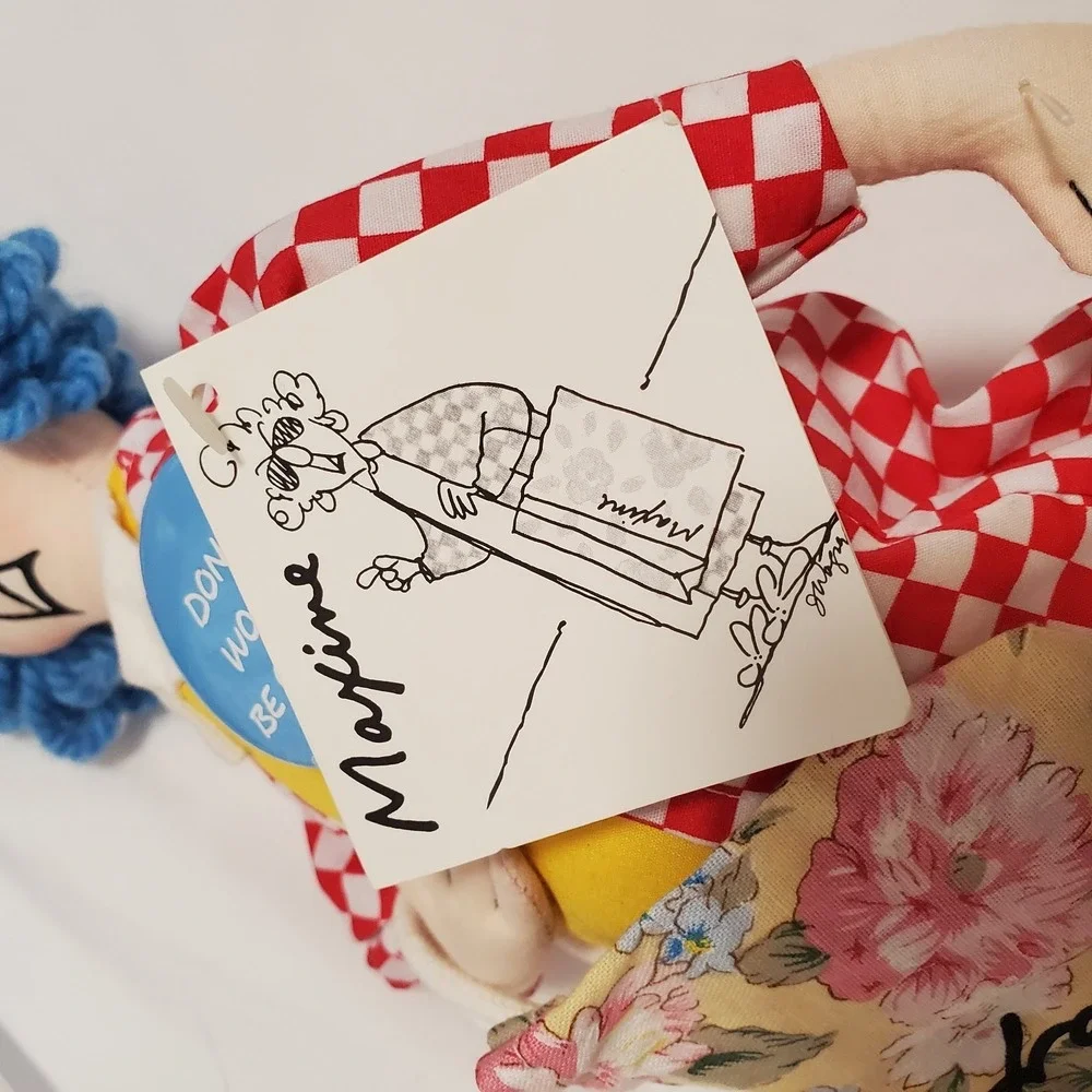 Vintage 1995 Hallmark Maxine Fabric Doll Figurine Don't Worry Be Crabby 16